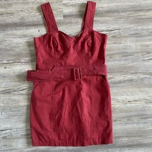 Urban outfitters red/wine women mini dress